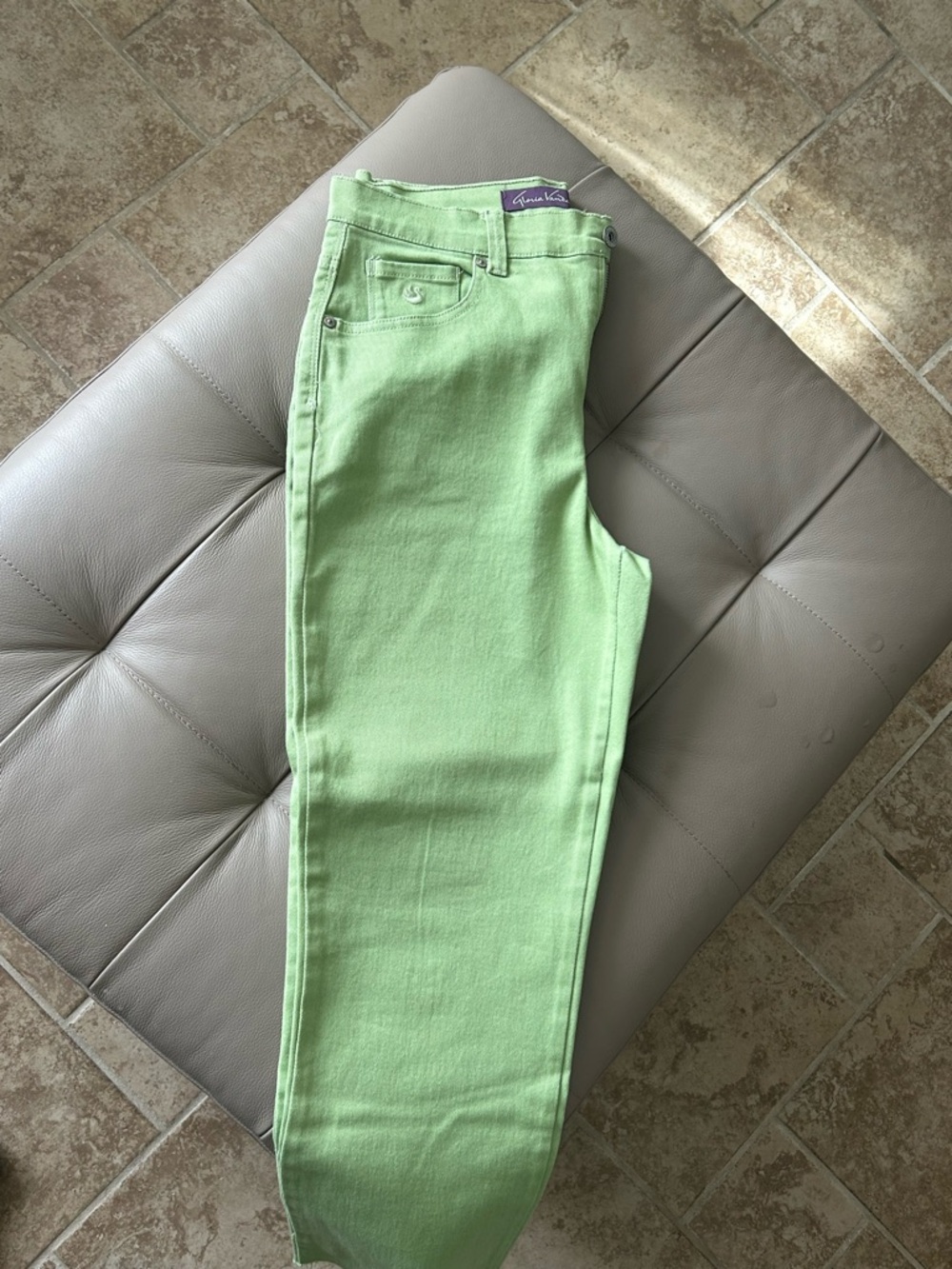 Gloria Vanderbilt Lime Green Skinny Jeans
